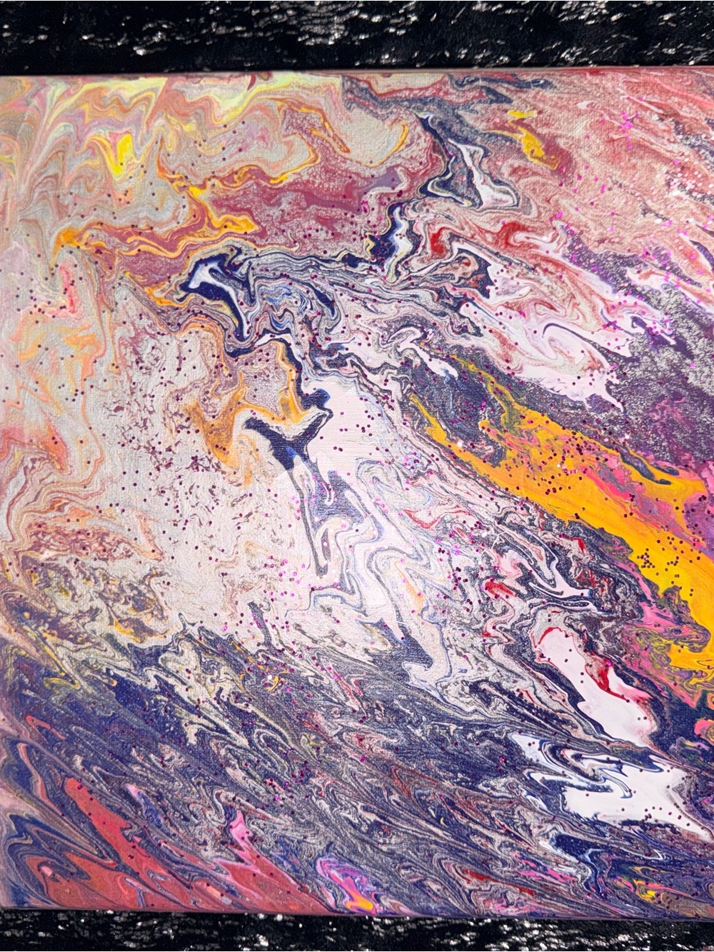 Abstract Swirl Home Art Wall Canvas - Multicolor